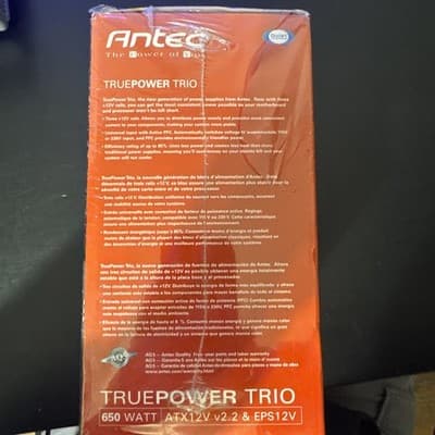 Antec TP3-650 650W ATX12V Power Supply 24-Pin – New Sealed - Thumbnail 4