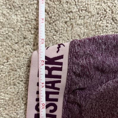 Gymshark Flex High Waisted Compression Leggings Purple Seamless Size Large - Thumbnail 3