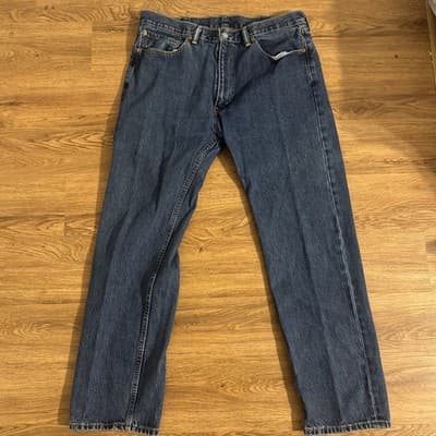 Levi’s 505 Regular Fit Straight Leg Jeans Men’s Blue Denim 38x32