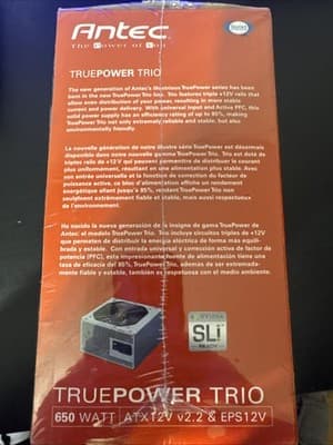 Antec TP3-650 650W ATX12V Power Supply 24-Pin – New Sealed - Thumbnail 2