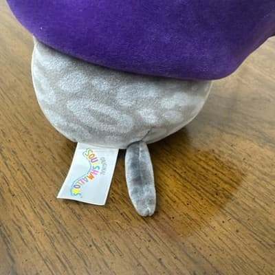 Squishmallows 5" Vampire Gray Cat Kellytoy Plush w/ Purple Cape 2023 - Thumbnail 3