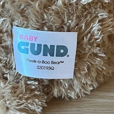 Baby GUND Peek-A-Boo Bear Animated Talking Plush Stuffed Animal Toy Size 10" - Thumbnail 7