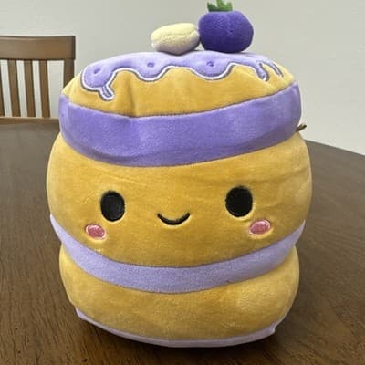 Squishmallow - 8" Paden The Blueberry Pancakes - Soft Plush