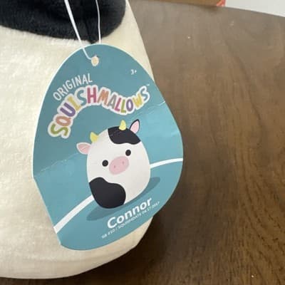 Squishmallow Connor The Cow 8 inch Plush Toy NWT - Thumbnail 2