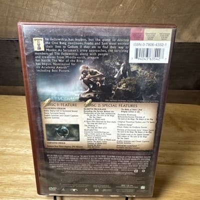 The Lord of the Rings: The Two Towers (DVD, 2003) Fullscreen - Thumbnail 2