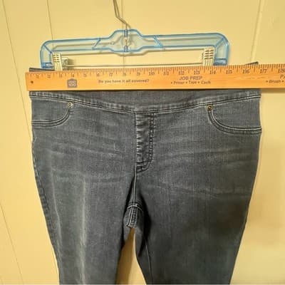 Chico's So Slimming Dark Wash Pull On Denim Jeans Women's Size 2.5 (14/16) - Thumbnail 7