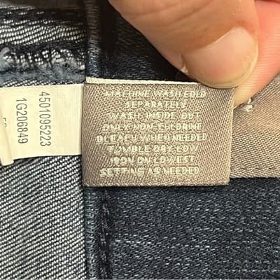 Chico's So Slimming Dark Wash Pull On Denim Jeans Women's Size 2.5 (14/16) - Thumbnail 3