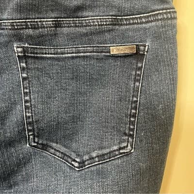 Chico's So Slimming Dark Wash Pull On Denim Jeans Women's Size 2.5 (14/16) - Thumbnail 11