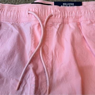 NWT Hollister Epic Flex Jogger Shorts Blossom Pink 7" Inseam Men's Size XL - Thumbnail 3