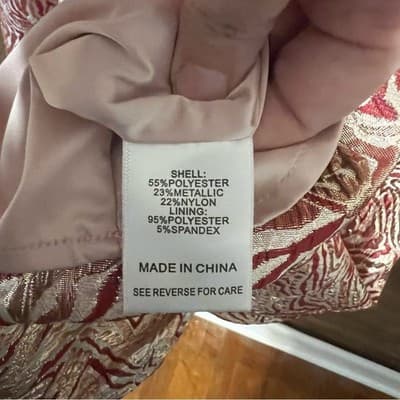Lucy Paris Rose Gold Metallic Zebra-Print Midi Dress Size Medium - Thumbnail 11