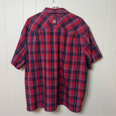 Alaskan Hardgear Duluth Trading Borealis Plaid Short Sleeve Shirt Mens Size 2XL - Thumbnail 9