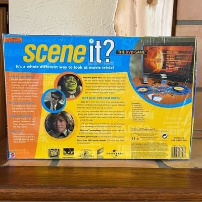 NIB Sealed Scene It? The DVD Game Original Movie Trivia Board Game Mattel 2003 - Thumbnail 3