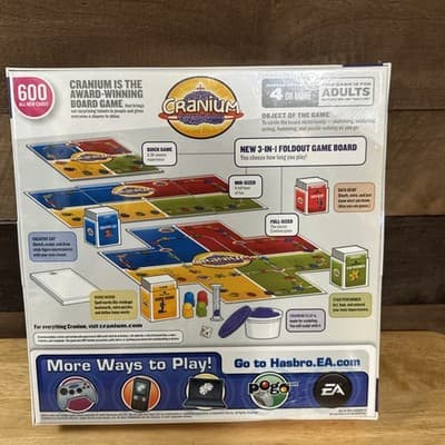 New Cranium 3 In 1 Board Game 600 New Cards 4+ Adult Players, Fun Family Game - Thumbnail 2