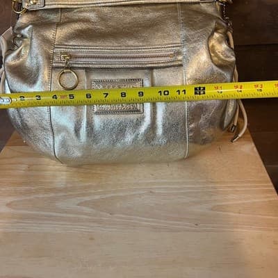 Coach Poppy Jazzy Hobo Crossbody Bag Metallic Gold Leather 20384E Rare Y2K NWT - Thumbnail 12