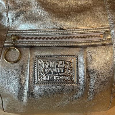 Coach Poppy Jazzy Hobo Crossbody Bag Metallic Gold Leather 20384E Rare Y2K NWT - Thumbnail 2