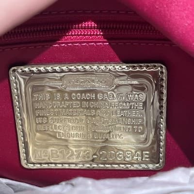 Coach Poppy Jazzy Hobo Crossbody Bag Metallic Gold Leather 20384E Rare Y2K NWT - Thumbnail 6