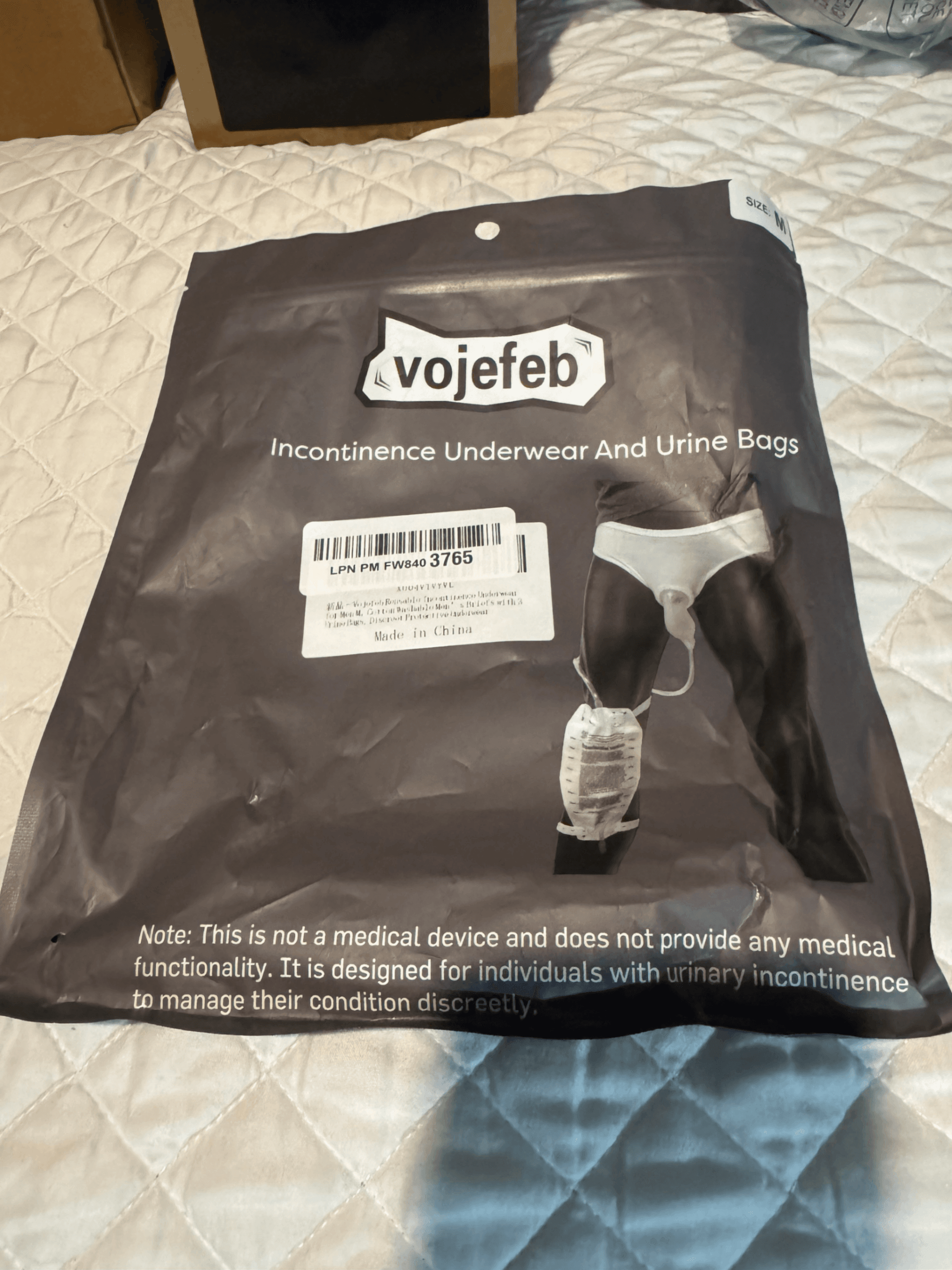 Vojefeb Incontinence Underwear with Urine Bags Size XL - Thumbnail 2