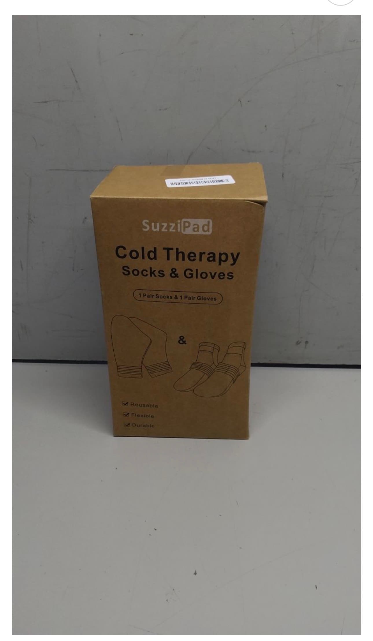 SuzziPad Ice Gloves and Socks for Chemo, Cooling Cap for Chemotherapy, Head, Hand, Feet, XL Blue/Teal - Thumbnail 10