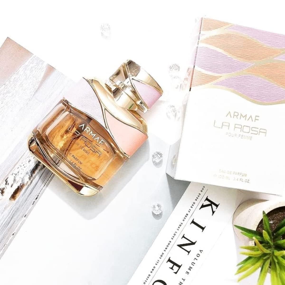Armaf La Rosa Pour Femme Eau De Parfum 100Ml For Her Floral Fragrance Perfume - Thumbnail 5
