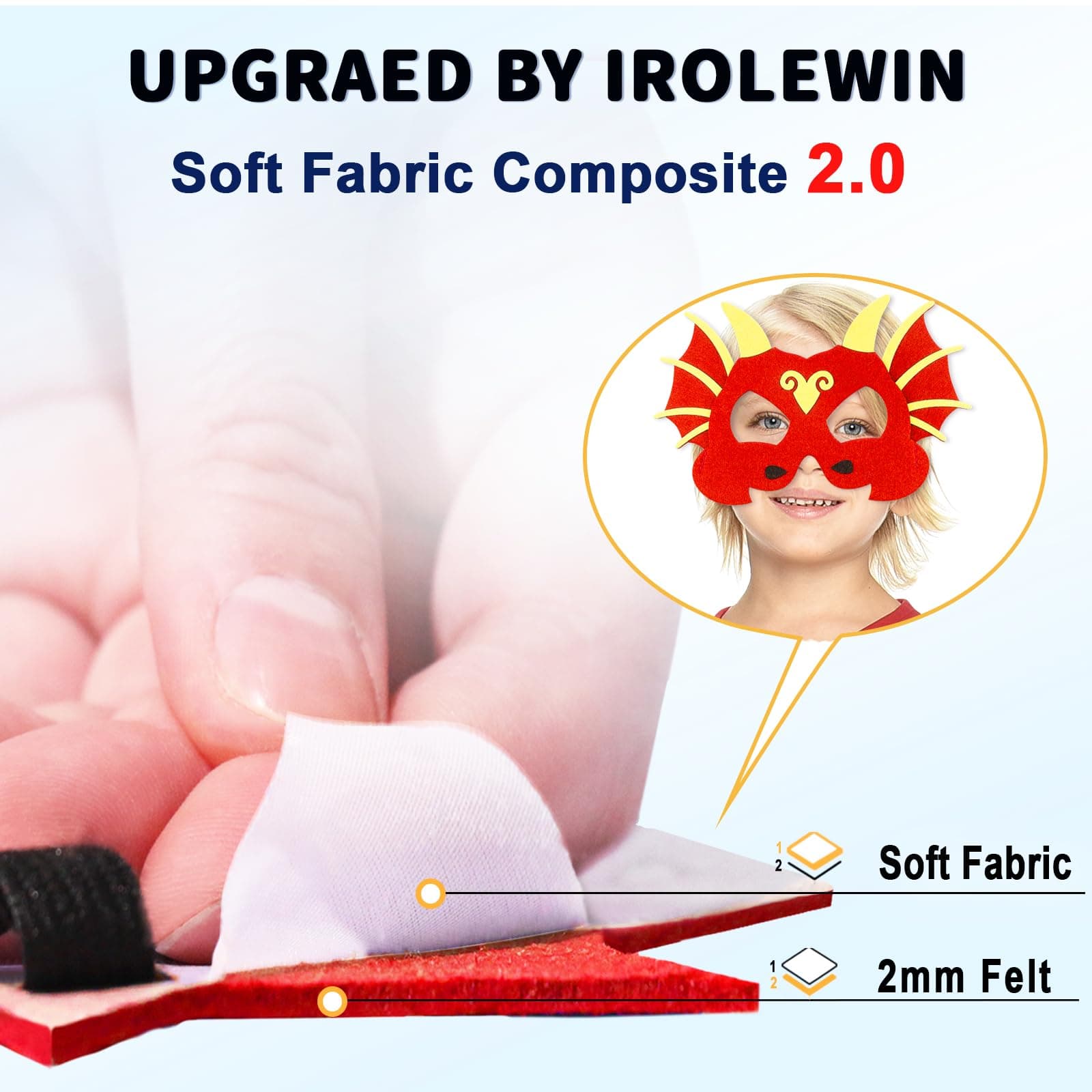 Irolewin Toddler Dragon-Dinosaur-Costumes For Kids Dino Party Capes Masks As - Thumbnail 4