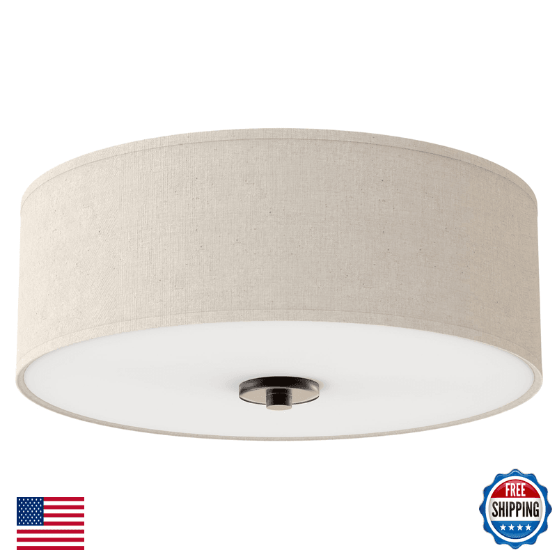Progress Lighting P3713-20 Inspire Two-Light Flush Mount Antique Bronze