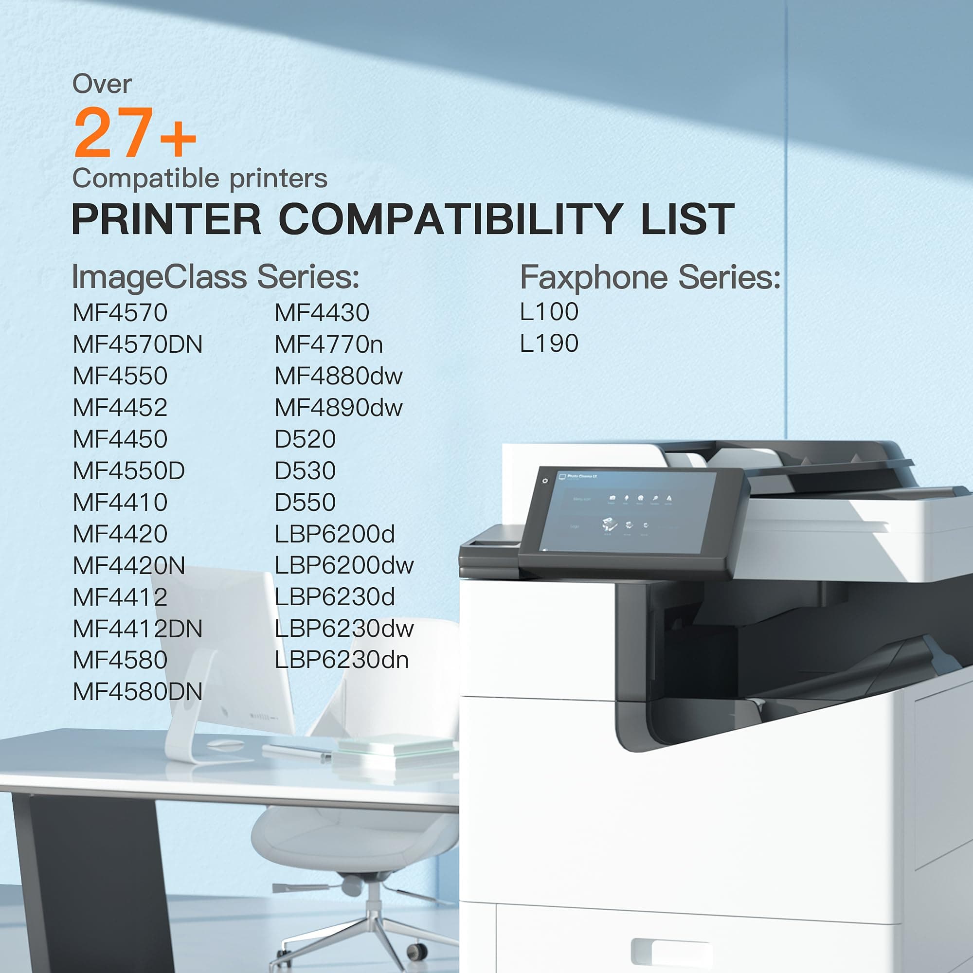 E-Z Ink Compatible Toner Cartridge Replacement For Canon 126 128 Black Toner - Thumbnail 3