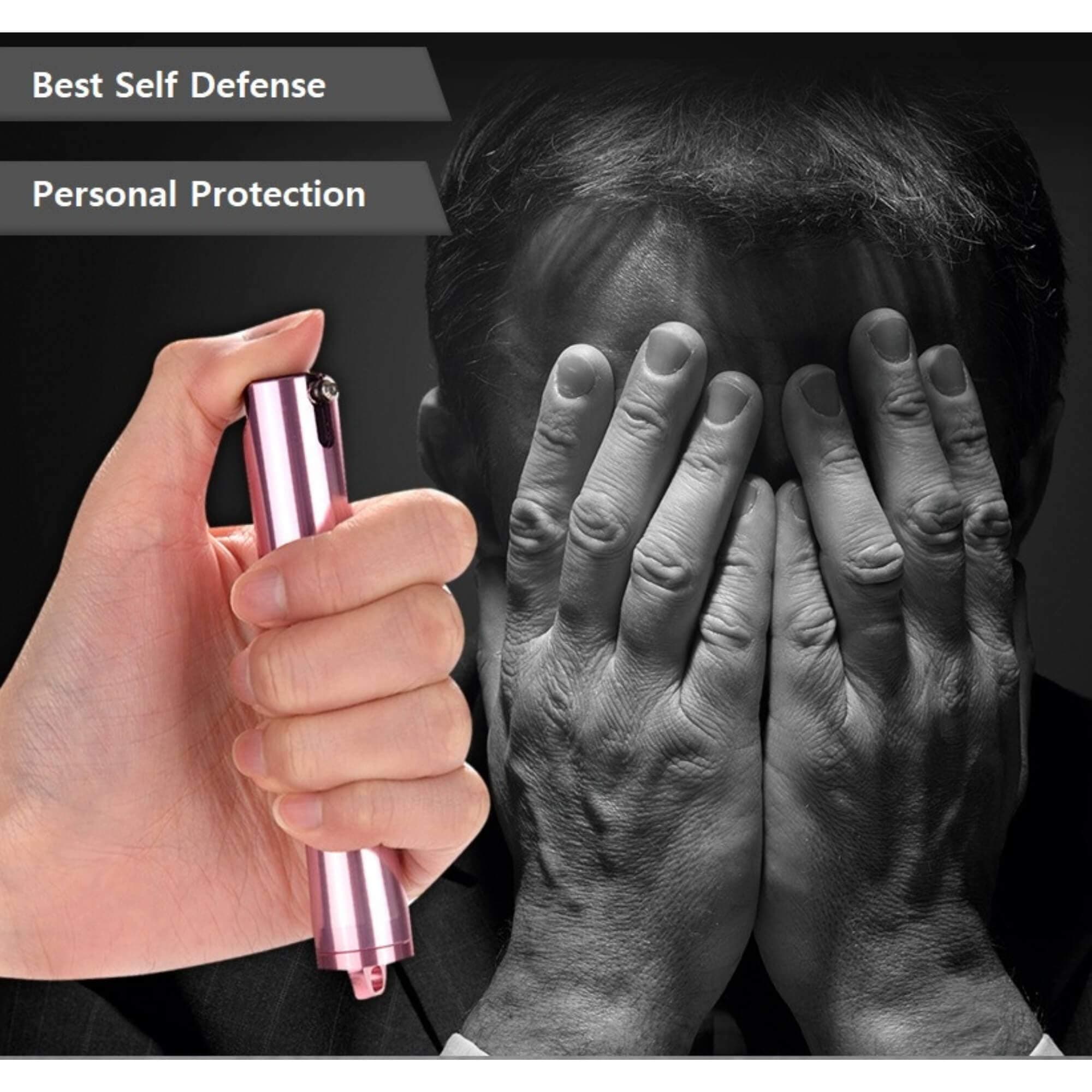 Iworldsafetech Zenith Pepper Spray Keychain Compact Size For Women Finger Grip - Thumbnail 3