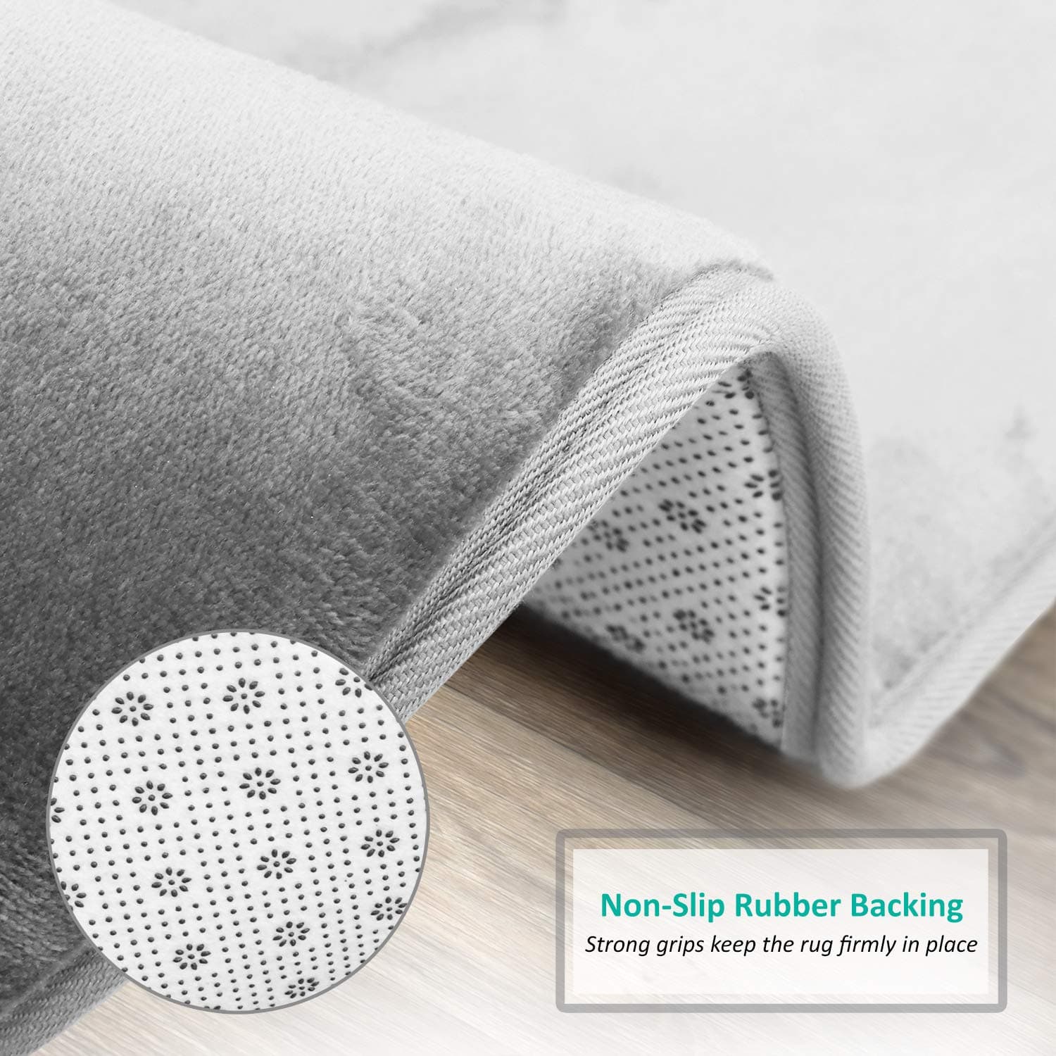 Clara Clark Bathroom Rugs Ultra Soft Plush Bath Mat For Bathroom Non-Slip - Thumbnail 5