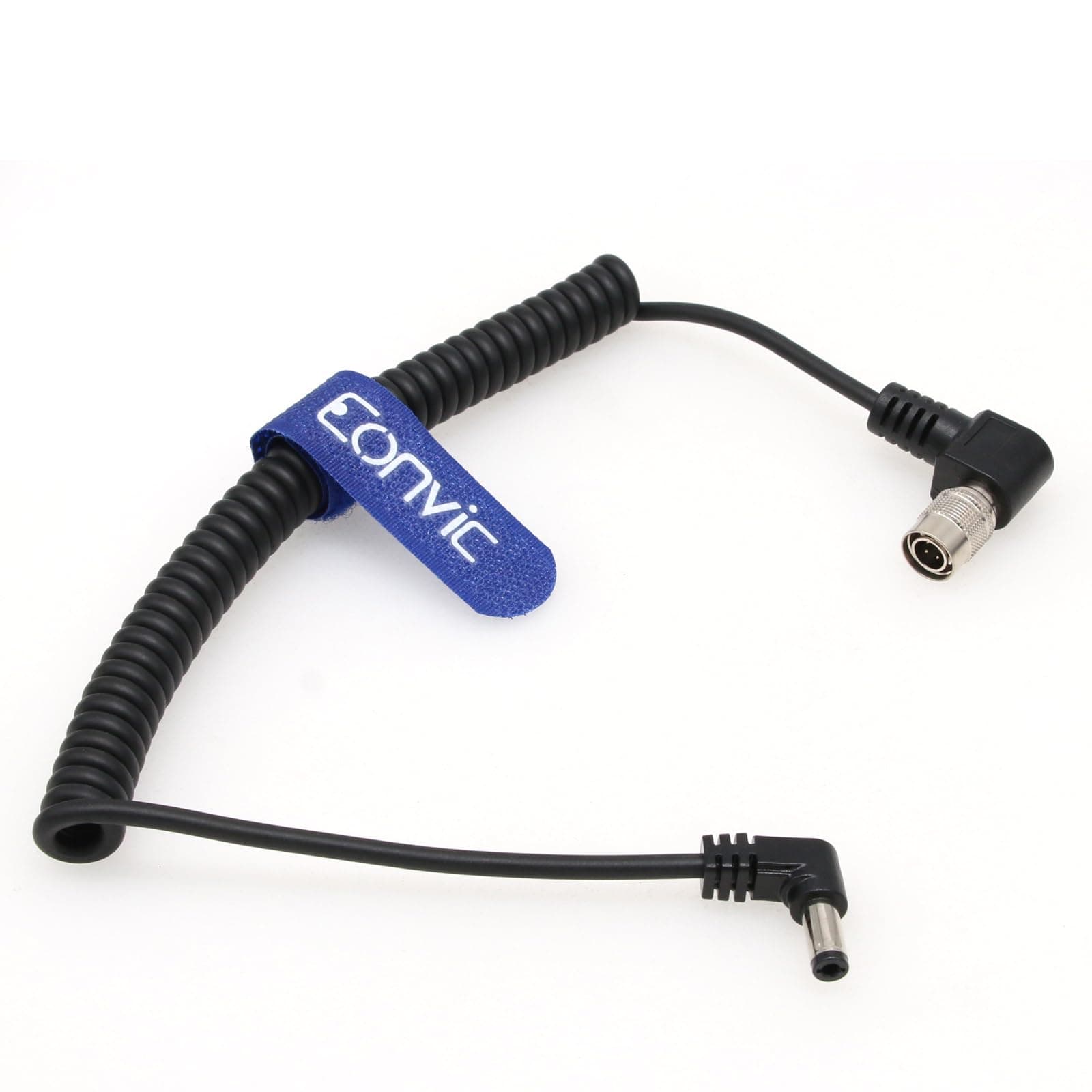 Eonvic 4 Pin Hirose Male Right Angle To Dc Power Coiled Cable For Sound Devices - Thumbnail 4