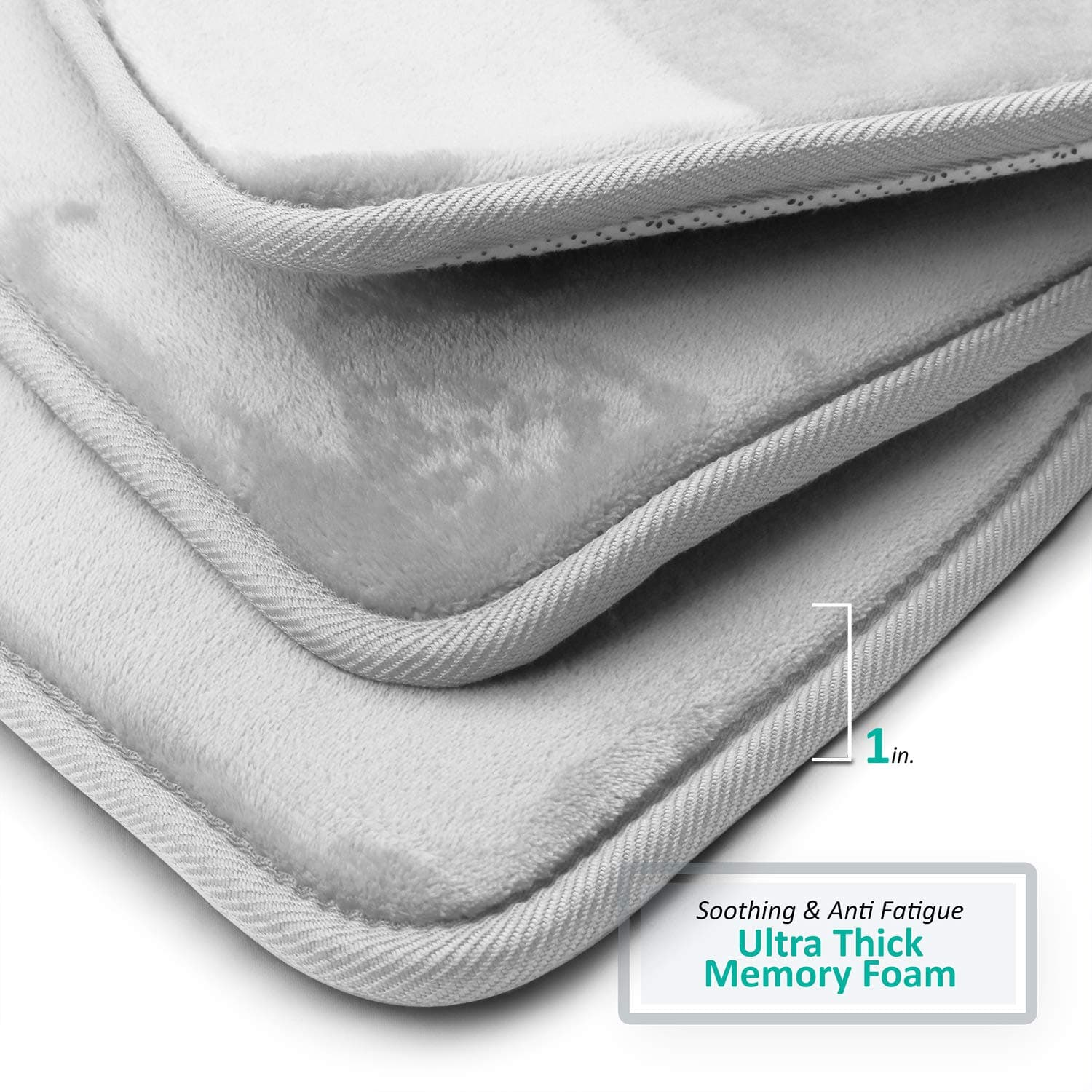 Clara Clark Bathroom Rugs Ultra Soft Plush Bath Mat For Bathroom Non-Slip - Thumbnail 6