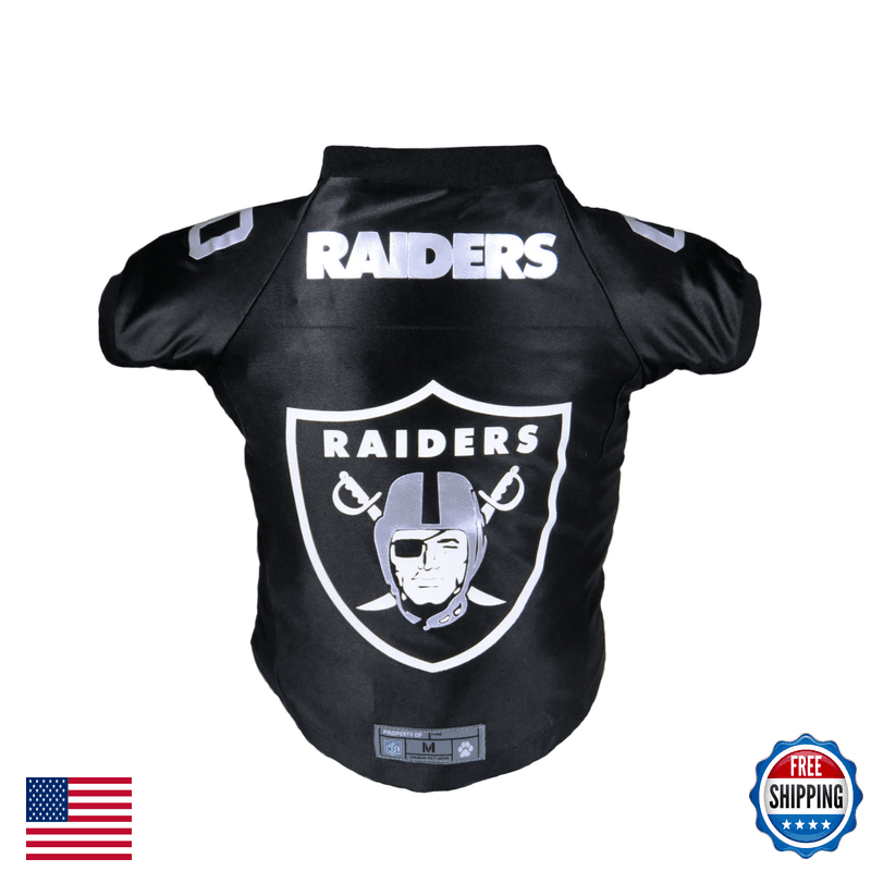 Littlearth Nfl Las Vegas Raiders Premium Pet Jersey Team Color Large
