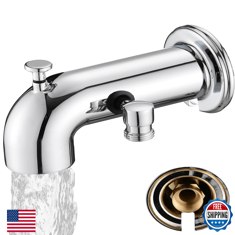 Localand Tub Spout Diverter Bathtub Spout For Hand Showerchrome Plated