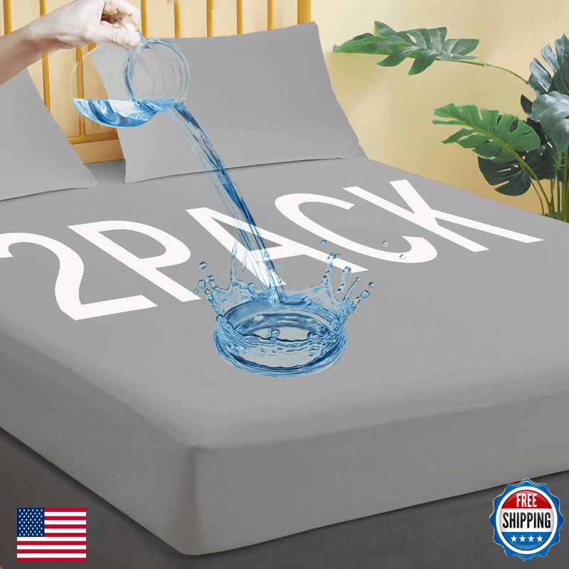 Jamrest Waterproof Mattress Protector Full Size 2 Pack Breathable Mattress