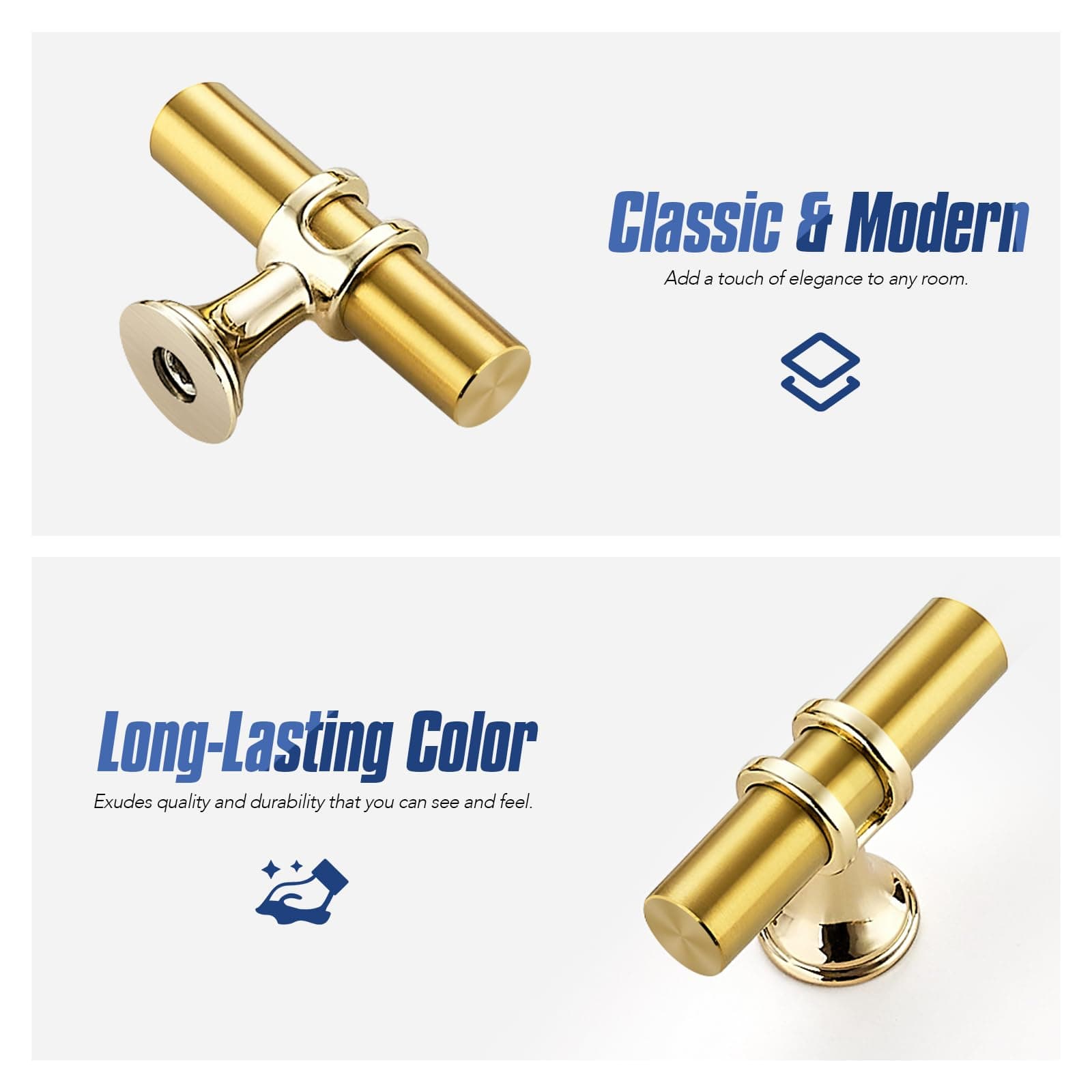 Ravinte Hardware 30 Pack 2 Inch Gold Cabinet Pulls Handles Kitchen Cabinet - Thumbnail 4