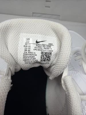 Nike MC Trainer 3 White Black Workout Training Shoes FQ1831-100 Men's Size 12 - Thumbnail 5
