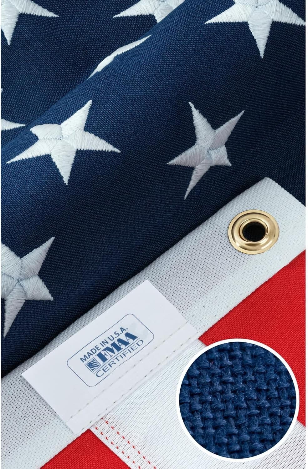 American Flags for Outside 3x5-100% Polyester MADE IN THE USA -Indestructible Du - Thumbnail 8