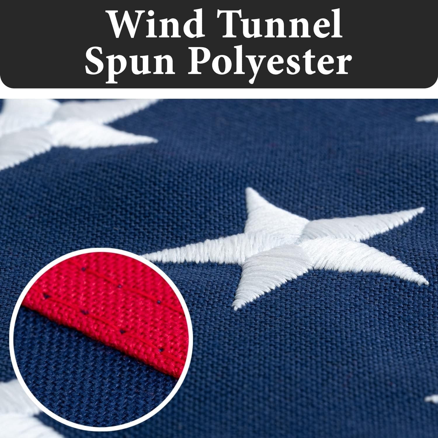 American Flags for Outside 3x5-100% Polyester MADE IN THE USA -Indestructible Du - Thumbnail 5