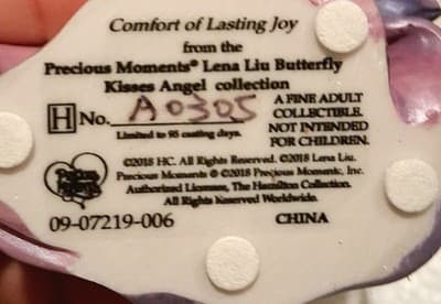 Precious Moments Comfort Of Lasting Joy Lena Liu Angel LE 95 Days A0305 - Thumbnail 2