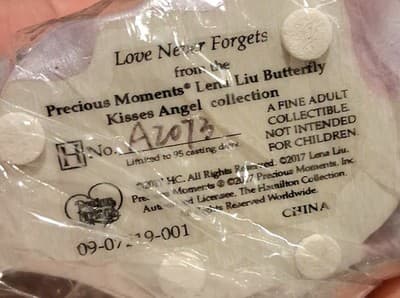 Precious Moments Love Never Forgets Lena Liu Angel LE 95 Days A2073 - Thumbnail 3