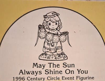 Precious Moments May The Sun Always Shine On You 1996 Enesco Boxed - Thumbnail 2