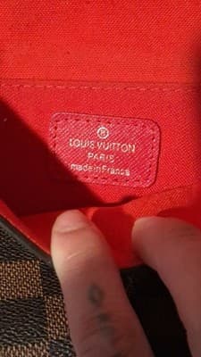 Louis Vuitton Félicie Pochette Damier Ebene Chain Crossbody Bag - Thumbnail 2