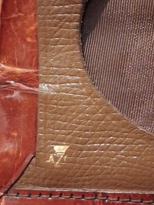 Vintage BEL0S Brazilian Caiman Crocodile Leather Secretary Wallet Long Bifold - Thumbnail 8