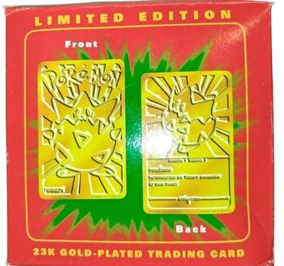 1999 Pokémon Togepi 23K Gold Plated Card Burger King Limited Edition - Thumbnail 2