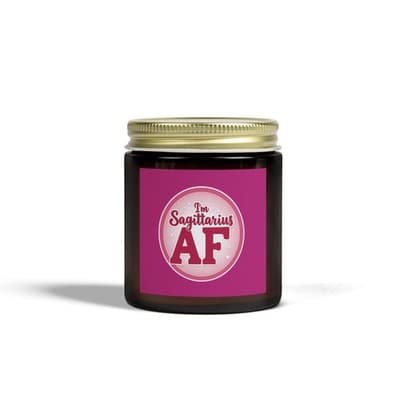 Im Sagittarius AF Candle, Scented Zodiac Candle
