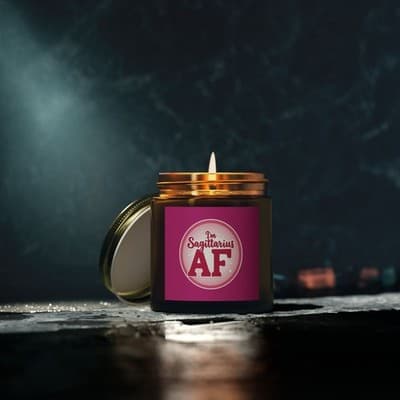 Im Sagittarius AF Candle, Scented Zodiac Candle - Thumbnail 4