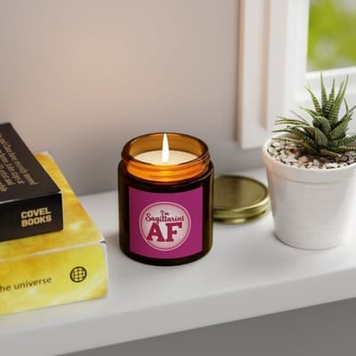 Im Sagittarius AF Candle, Scented Zodiac Candle - Thumbnail 3
