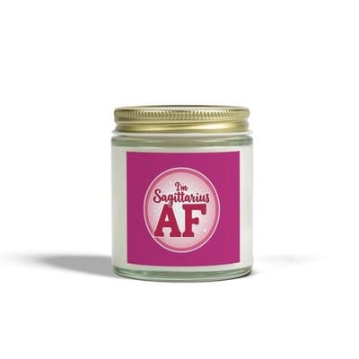 Im Sagittarius AF Candle, Scented Zodiac Candle
