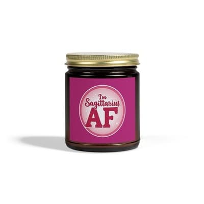 Im Sagittarius AF Candle, Scented Zodiac Candle