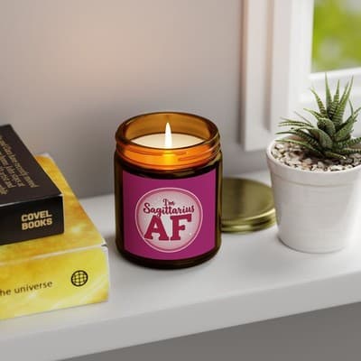 Im Sagittarius AF Candle, Scented Zodiac Candle - Thumbnail 3