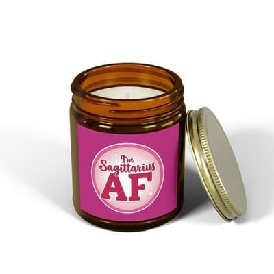 Im Sagittarius AF Candle, Scented Zodiac Candle - Thumbnail 2